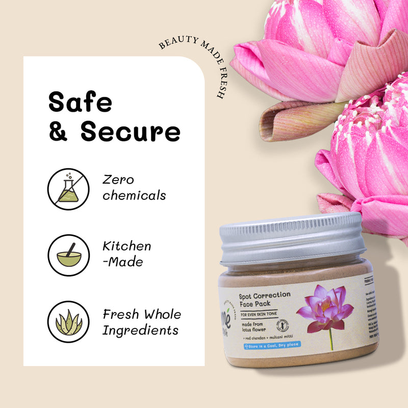 Spot Correction Face Pack - with Lotus